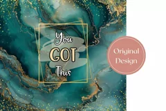 Marble Tumbler Wrap Design, You Got This Tumbler Template Product Image 2
