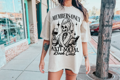 Gothic Book Club SVG PNG Skull Reader Dark Academia Product Image 2