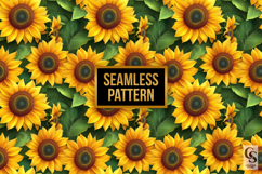Bright Sunflower Digital Paper Product Image 2