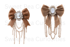 Cameo, Pearls, Ephemera, PNG, Junk Journal, clipart Product Image 2