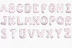 Pink Stars | Balloon Alphabet Clipart PNG Product Image 2
