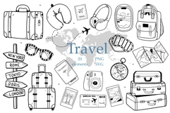 Travel Silhouette Bundle PNG, SVG Product Image 1