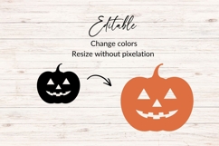 Happy Jack O Lantern Pumpkin SVG Product Image 2