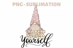 Love Yourself | Valentines Day | Valentine Pink Gnome Product Image 3
