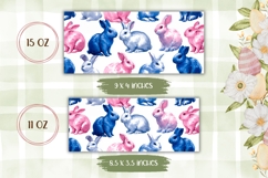 Watercolor Easter Bunny Mug Design, Easter Mug Template Product Image 2