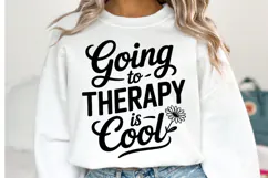 Going to therapy is cool Svg | Svg Cut Files | Shirt Svg Product Image 1