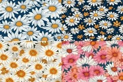 Boho Daisey Seamless Patterns - 300DPI Product Image 2