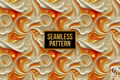 Golden Wave Texture Digital Paper Product Image 2
