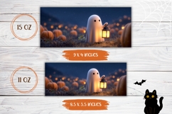 3D Halloween Mug Template, 3D Ghost Mug Wrap Design Product Image 2
