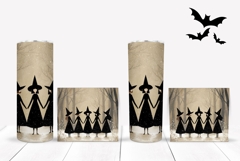 Halloween Witches Tumbler, Cartoon Witch Tumbler Wrap Product Image 2