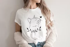 Cat svg, Cute Cat svg, Cat with Heart svg, png Product Image 2