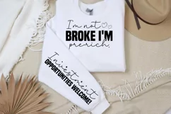 I'm not broke i'm pre-rich sleeve SVG PNG Product Image 2