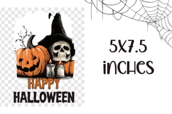 Spooky Halloween Towel Print, Cartoon Halloween Sublimation Product Image 2