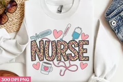 Nurse PNG, Valentine Nurse Sublimation PNG Product Image 3