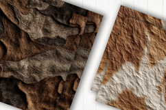 Brown Animal Fur Texture Digital Paper Product Image 2
