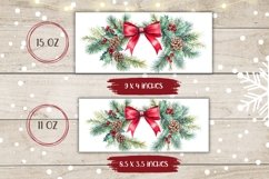 Christmas Tree Branch Mug Design, Ribbon Mug Wrap Product Image 2