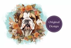 Boxer Dog Tumbler Wrap Design, Dog Sublimation Design PNG Product Image 2