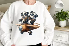 Adorable Pilot Animals Couple Clipart, Watercolor Animals Product Image 2