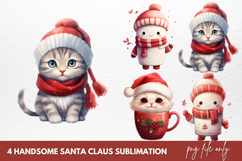 Hand Drawn Christmas Clipart Sublimation Product Image 1