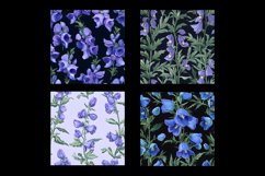 Monkshood Flower Digital Paper Patterns Product Image 2