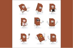 9 Pose chocolate mascot Product Image 2