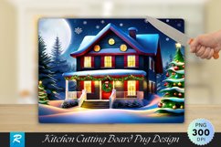 Christmas Countdown Festive Cutting Board PNG Design Product Image 1