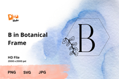 Botanical Frame Monogram Product Image 1