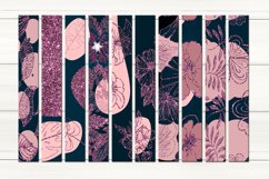 Glitter Modern Flowers | Wristlet &amp; key chain design bundle Product Image 2