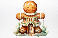 Gingerbread Man Sublimation Clipart PNG Product Image 2