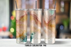 Watercolor-Alcohol Tumbler Wrap Sublimation PNG Product Image 2