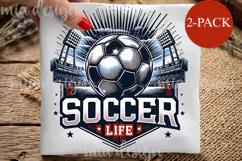 Soccer Life PNG, Sports Sublimation Design Product Image 1