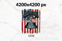 1776 Liberty Bell PNG, Patriotic USA Flag Sublimation Product Image 2