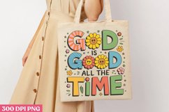 God is good all the time PNG, Retro Christian PNG Product Image 2