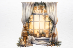 Christmas Dog Sublimation Clipart PNG Product Image 2