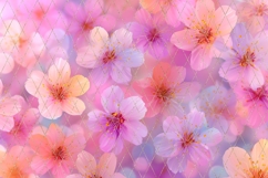 Pink Flowers Backgrounds, Floral Background Designs Product Image 2