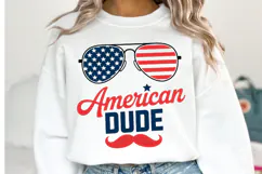 American Dude Svg Design | Svg Cut Files | Shirt Svg Product Image 2