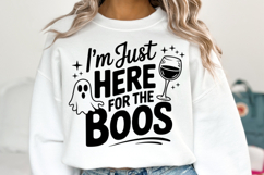 I&#039;m just here for the Boos Svg | Halloween Svg | Shirt Svg Product Image 2