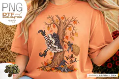 Well Shit Witch PNG, Funny Halloween DTF Product Image 4