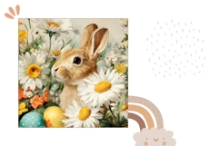 Easter Pillow PNG, Funny Easter Bunny Pillow Sublimation Product Image 2