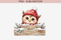 Christmas peeking character png design for T-shirts Product Image 2