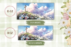 Christian Cross Mug Wrap Design, Christian Mug Template Product Image 2