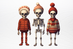 Christmas Skeleton Sublimation PNG Product Image 2