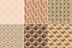 Autumn Seamless Digital Paper,Cozy Fall Pumpkin Leaf Pattern Product Image 2