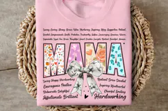 Floral Mama Coquette Bow PNG | Mother's Day PNG Product Image 2