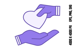 Colored Charity Icon Product Image 1