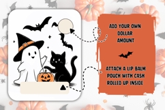 Cartoon Halloween Ghost Money Card, Halloween Gift Card Product Image 2