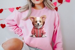 Cute Valentine Dog Clipart, Valentines Day Dog Clipart Product Image 2