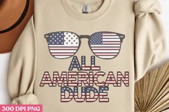 All American Dude PNG, 4th Of July Sublimation PNG Product Image 3