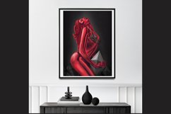 Sexy bitcoin woman trendy wall art. Trendy poster with woman Product Image 2