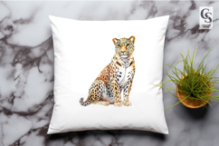 Watercolor Leopard Illustration Clipart Sublimation PNG Product Image 2